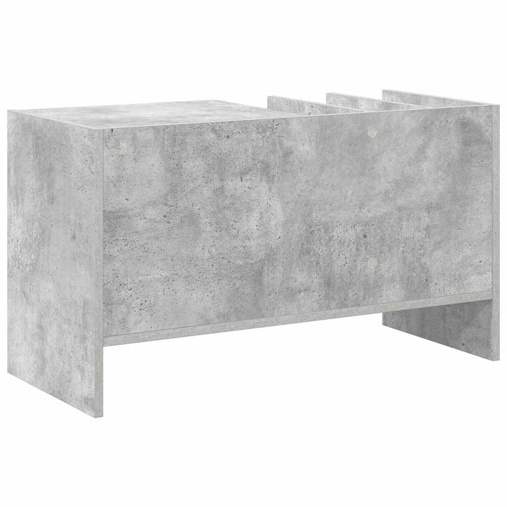 Pladeskab Beton Grå 78,5 x 35 x 45 cm Konstrueret træ