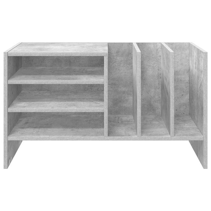 Pladeskab Beton Grå 78,5 x 35 x 45 cm Konstrueret træ