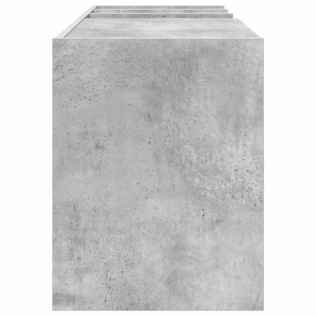 Pladeskab Beton Grå 78,5 x 35 x 45 cm Konstrueret træ