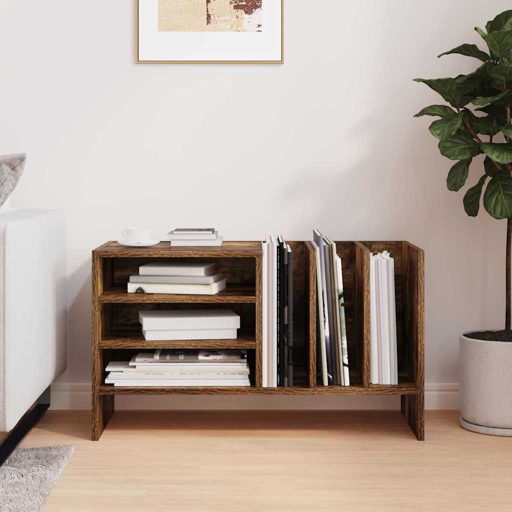 Pladeskab Røget eg 78,5 x 35 x 45 cm Konstrueret træ