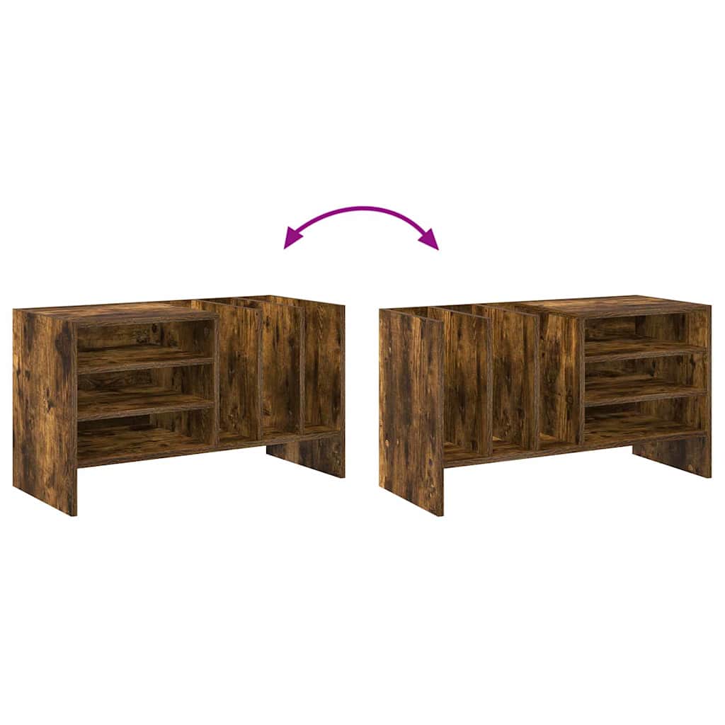 Pladeskab Røget eg 78,5 x 35 x 45 cm Konstrueret træ