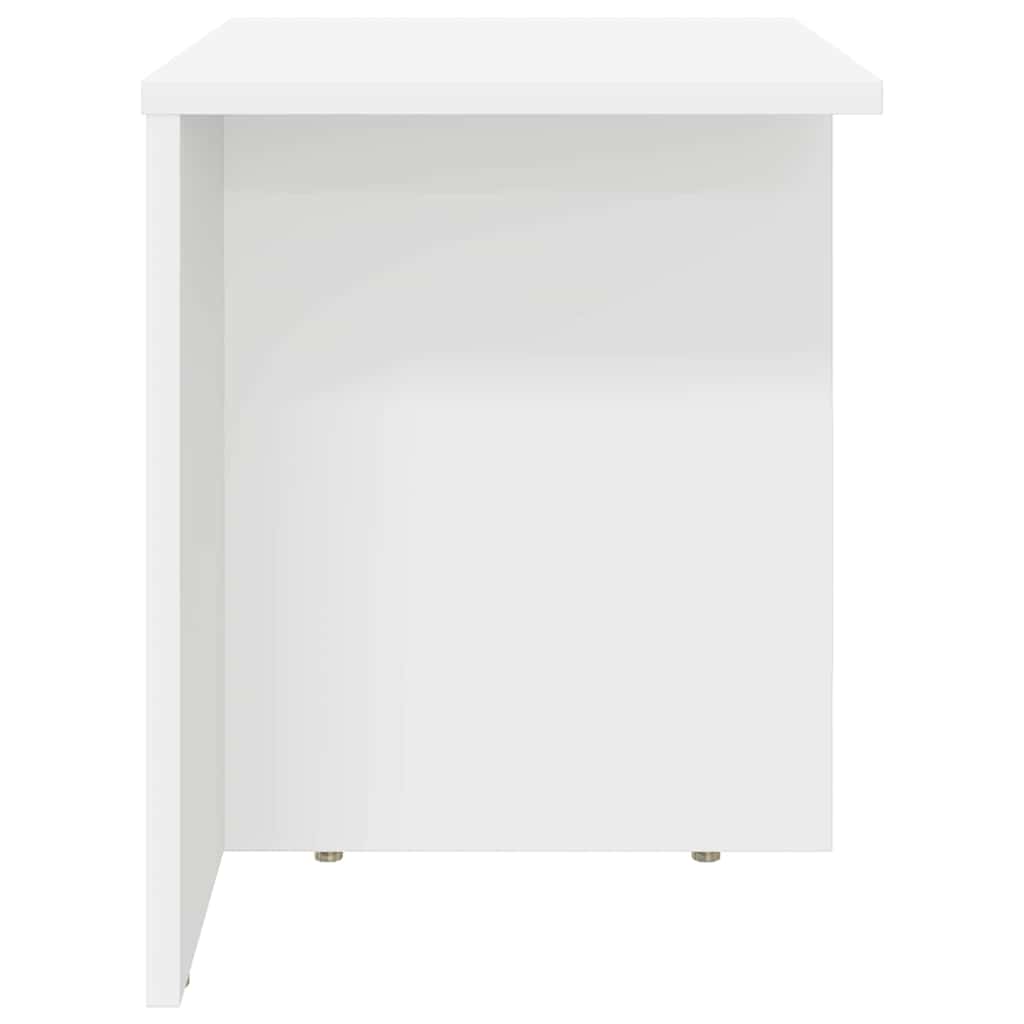 Endebord Hvid 37 x 32 x 40 cm Konstrueret træ