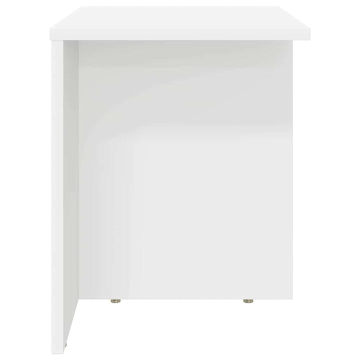 Endebord Hvid 37 x 32 x 40 cm Konstrueret træ