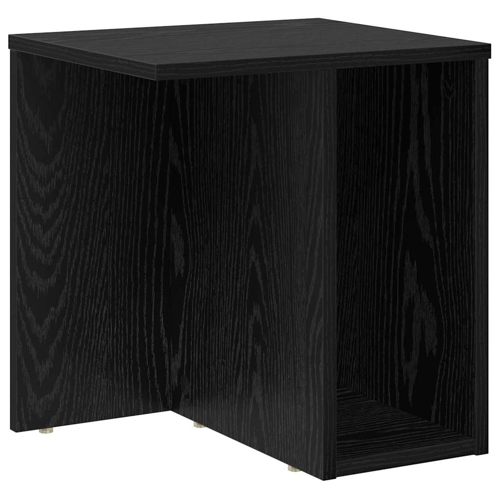 Endebord Sort eg 37 x 32 x 40 cm Konstrueret træ