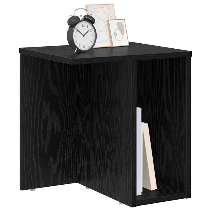 Endebord Sort eg 37 x 32 x 40 cm Konstrueret træ