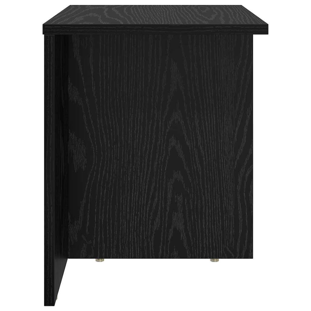 Endebord Sort eg 37 x 32 x 40 cm Konstrueret træ