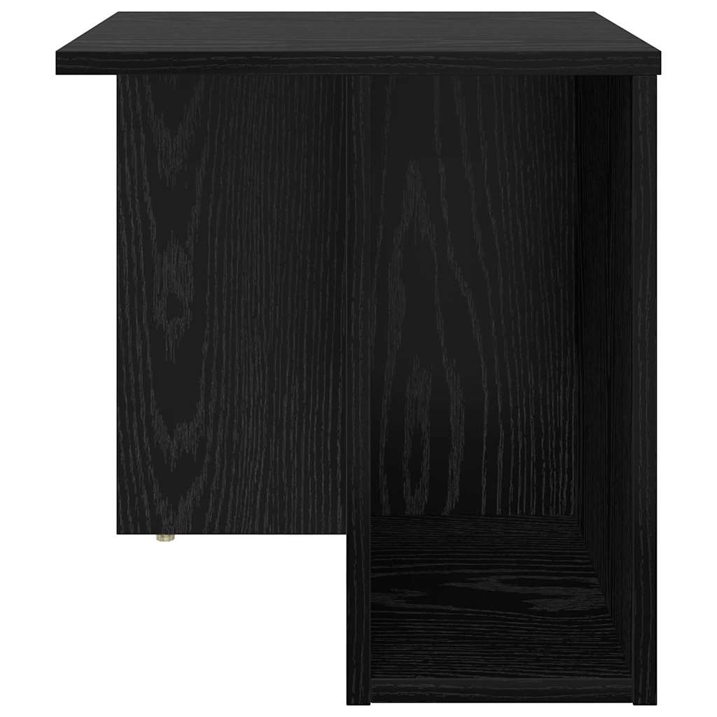 Endebord 2 pcs Sort eg 37 x 32 x 40 cm Konstrueret træ