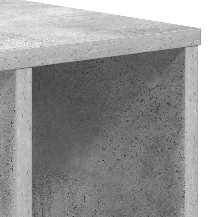 Endebord 2 pcs Beton Grå 37 x 32 x 40 cm Konstrueret træ