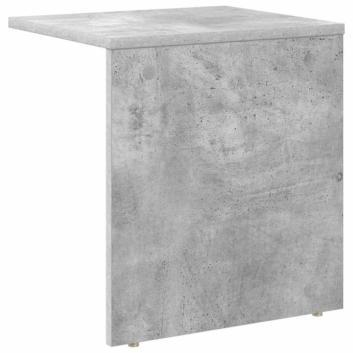 Endebord 2 pcs Beton Grå 37 x 32 x 40 cm Konstrueret træ