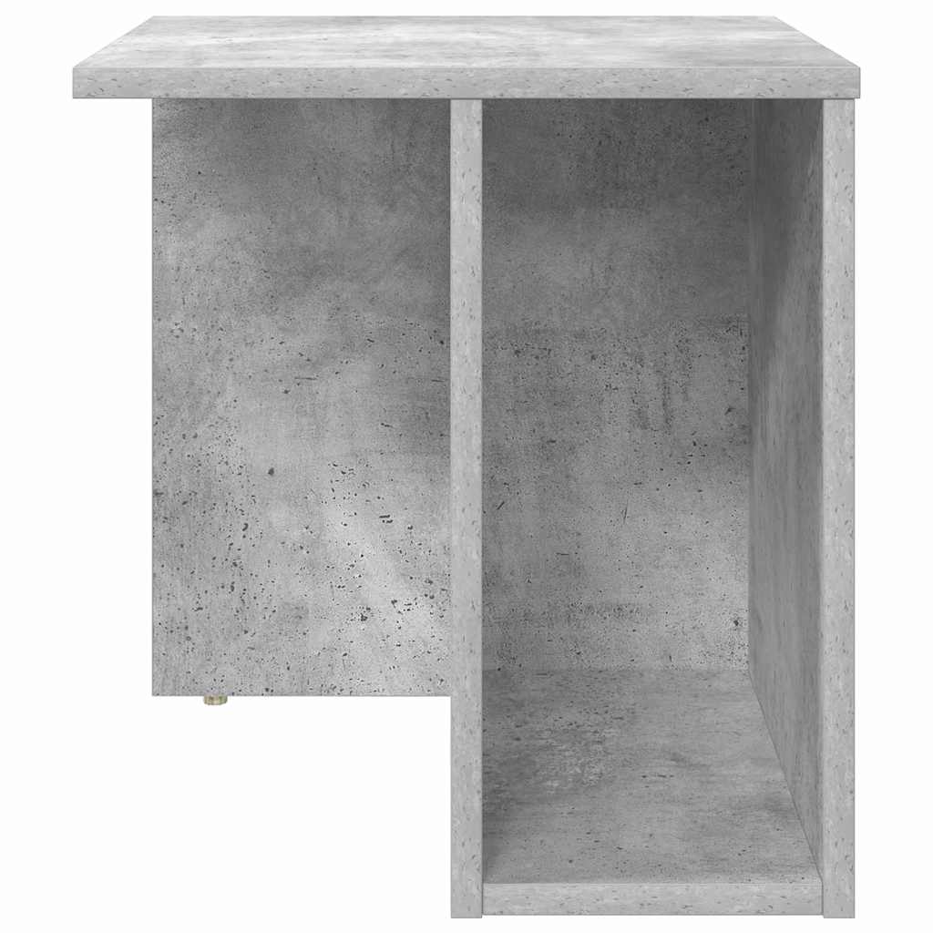 Endebord 2 pcs Beton Grå 37 x 32 x 40 cm Konstrueret træ