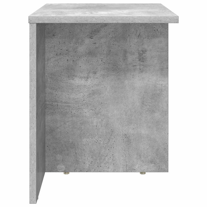 Endebord 2 pcs Beton Grå 37 x 32 x 40 cm Konstrueret træ