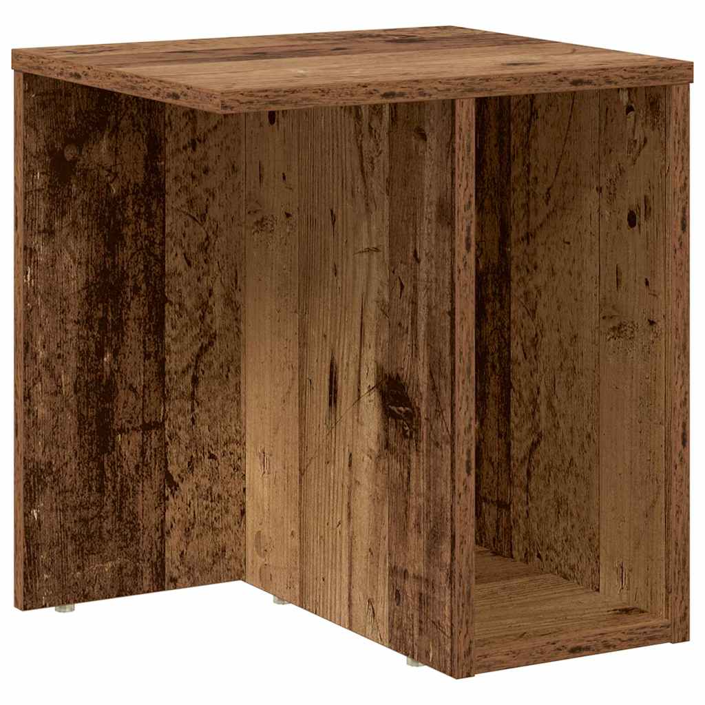 Endebord 2 pcs Gammelt træ 37 x 32 x 40 cm Konstrueret træ