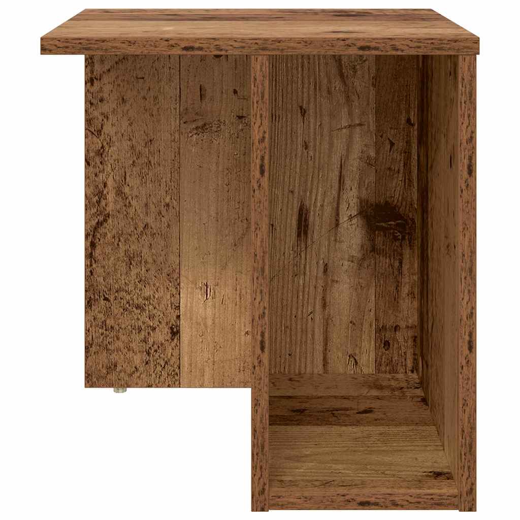Endebord 2 pcs Gammelt træ 37 x 32 x 40 cm Konstrueret træ