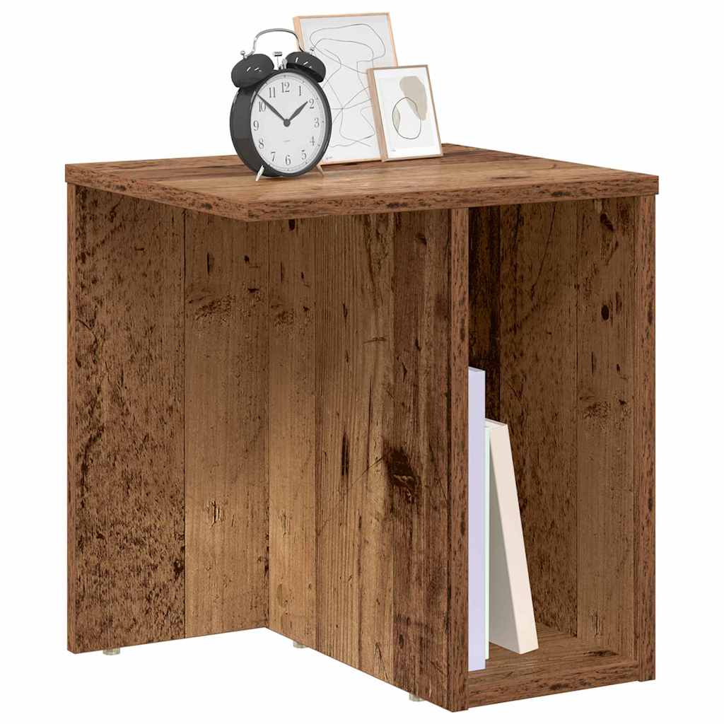Endebord 2 pcs Gammelt træ 37 x 32 x 40 cm Konstrueret træ