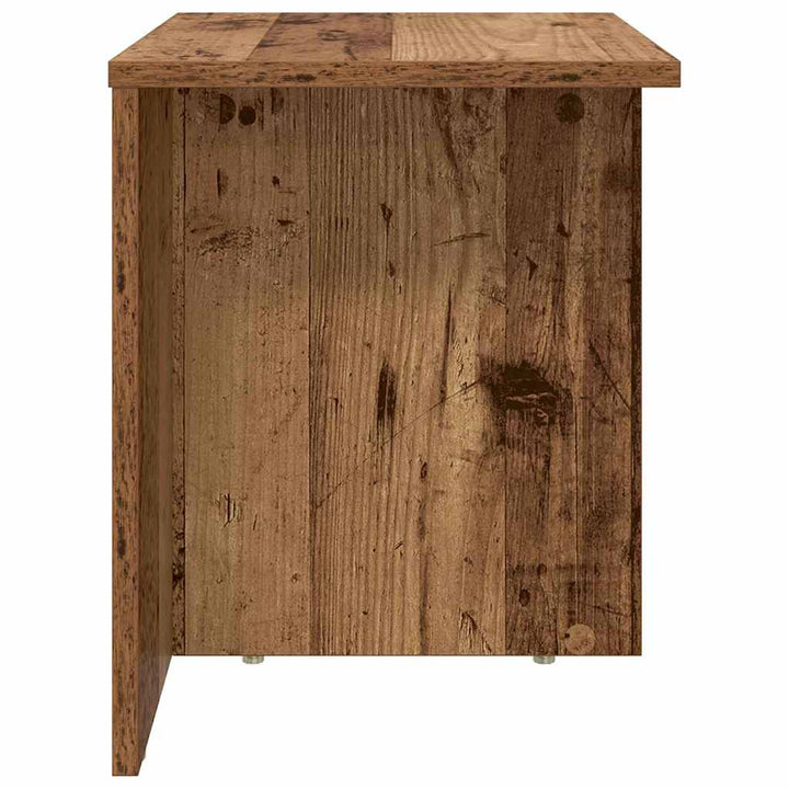 Endebord 2 pcs Gammelt træ 37 x 32 x 40 cm Konstrueret træ
