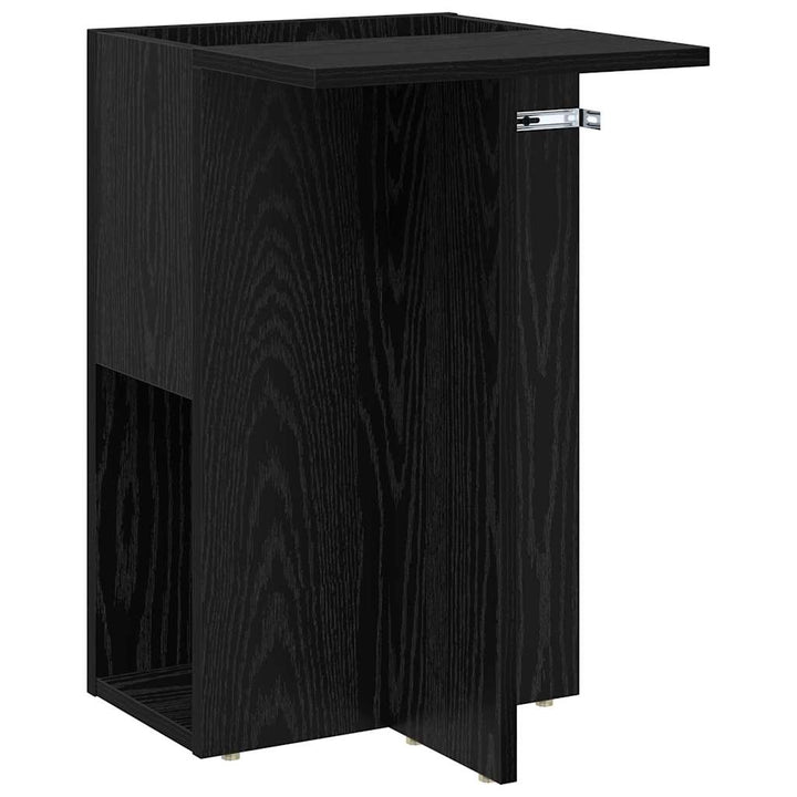 Endebord Sort eg 35 x 40 x 55 cm Konstrueret træ