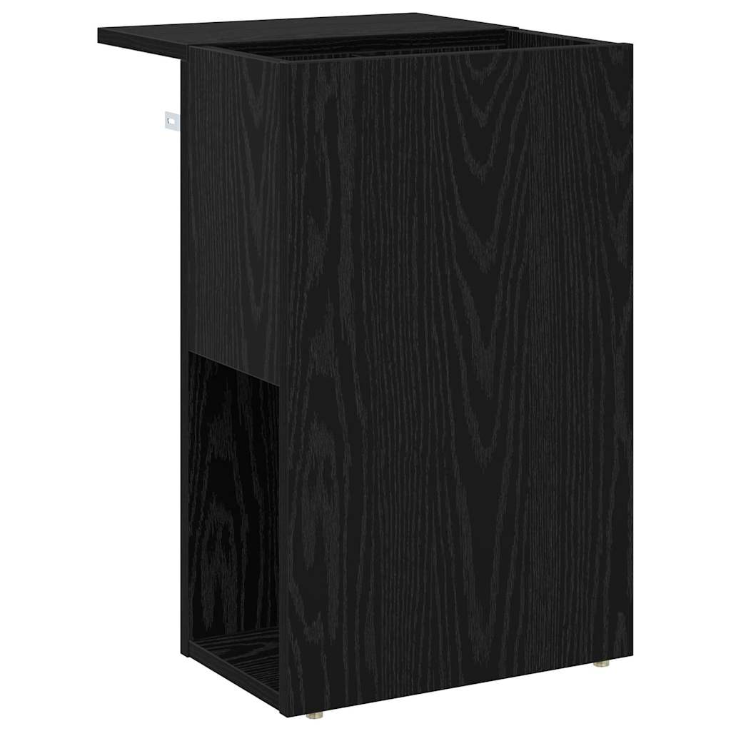 Endebord Sort eg 35 x 40 x 55 cm Konstrueret træ