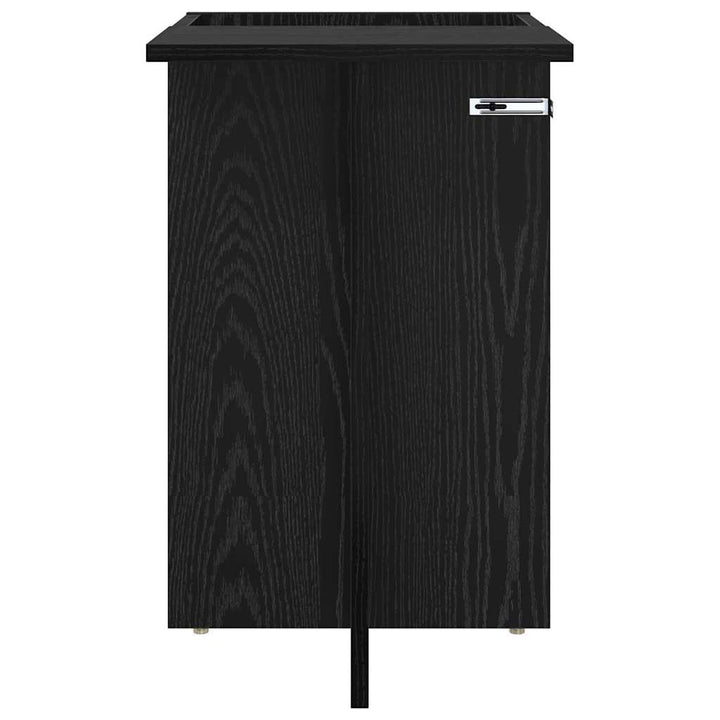Endebord Sort eg 35 x 40 x 55 cm Konstrueret træ