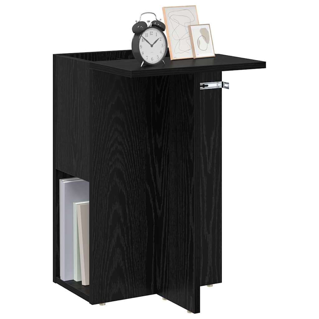 Endebord Sort eg 35 x 40 x 55 cm Konstrueret træ