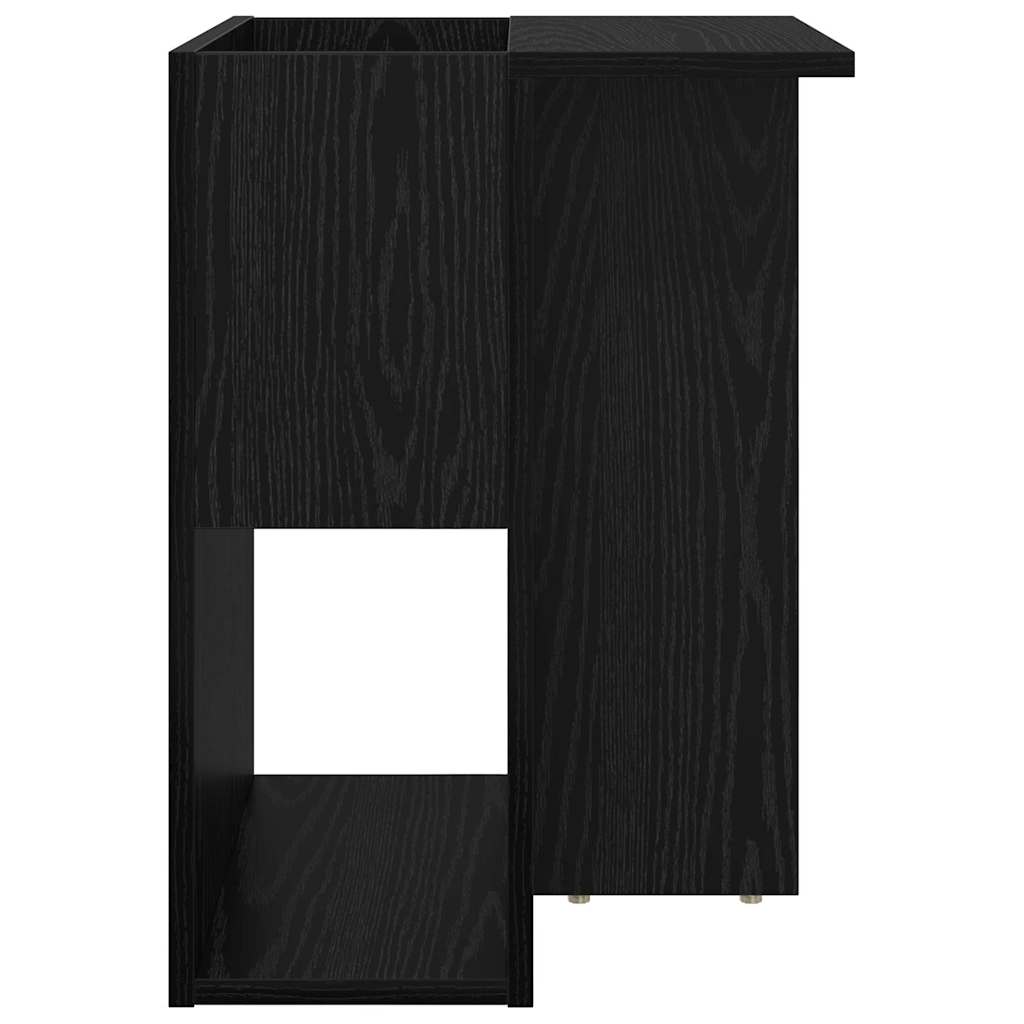 Endebord Sort eg 35 x 40 x 55 cm Konstrueret træ