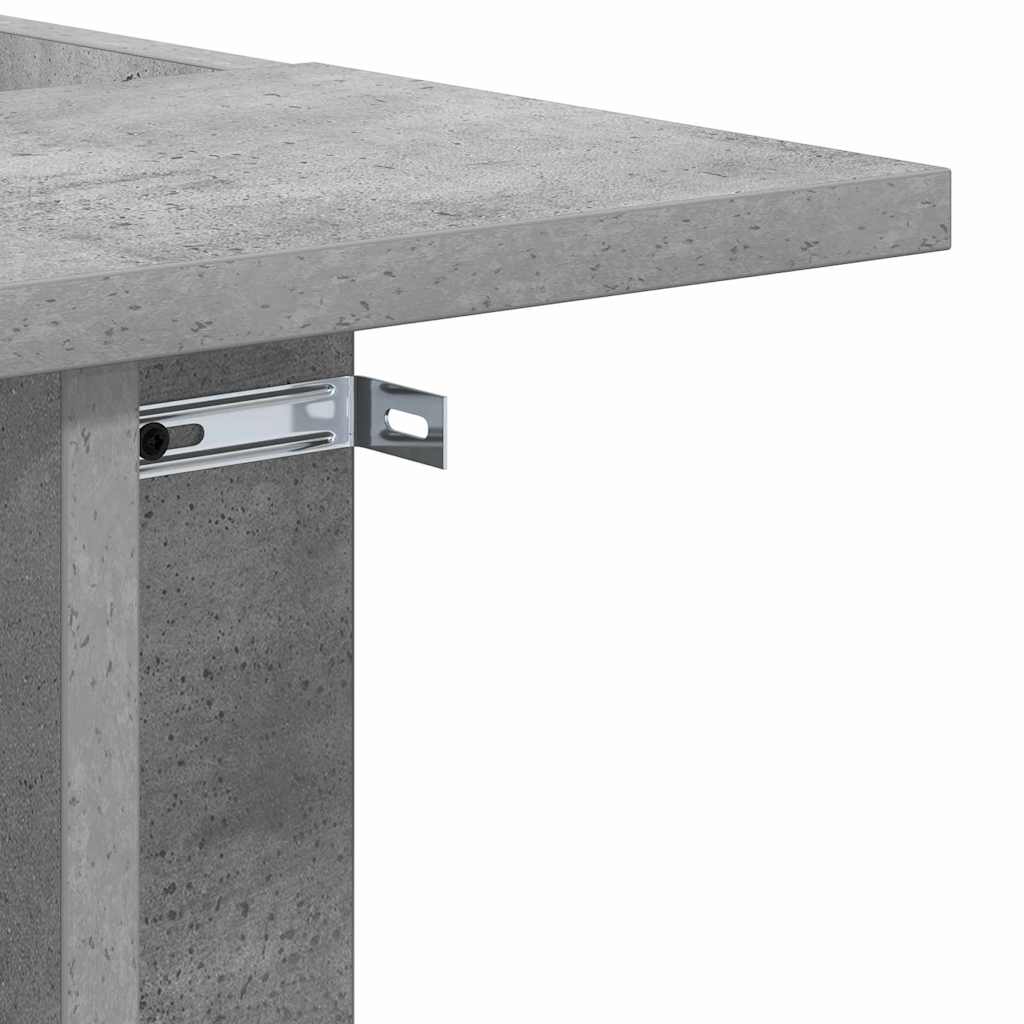 Endebord Beton Grå 35 x 40 x 55 cm Konstrueret træ