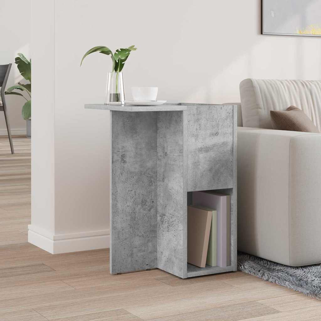 Endebord Beton Grå 35 x 40 x 55 cm Konstrueret træ