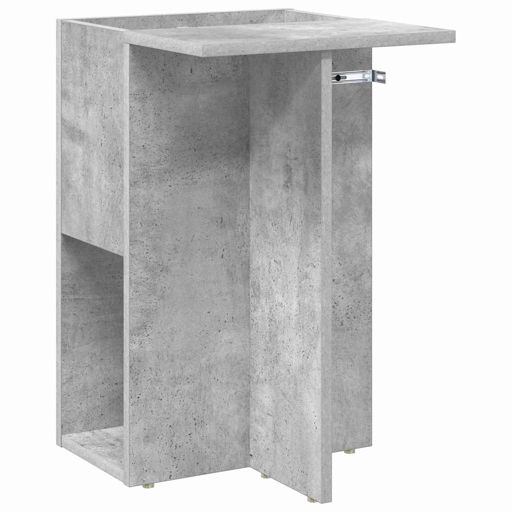 Endebord Beton Grå 35 x 40 x 55 cm Konstrueret træ