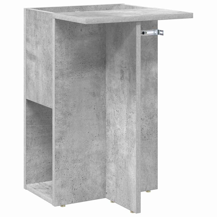 Endebord Beton Grå 35 x 40 x 55 cm Konstrueret træ