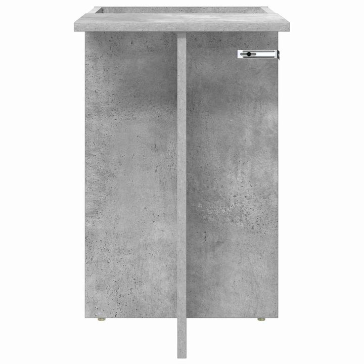 Endebord Beton Grå 35 x 40 x 55 cm Konstrueret træ