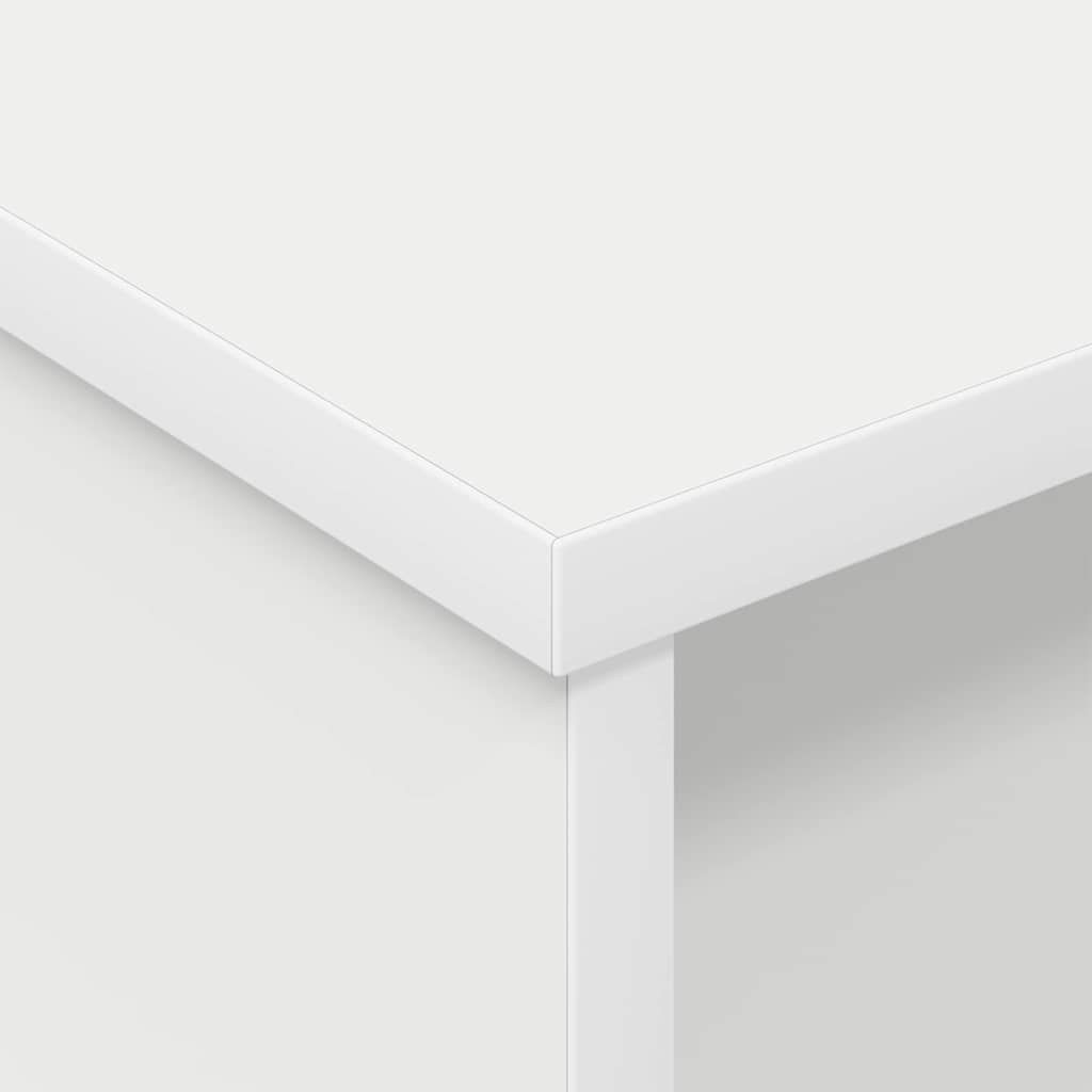 Sengebord 2 stk. Hvid 40 x 31 x 15 cm Konstrueret træ