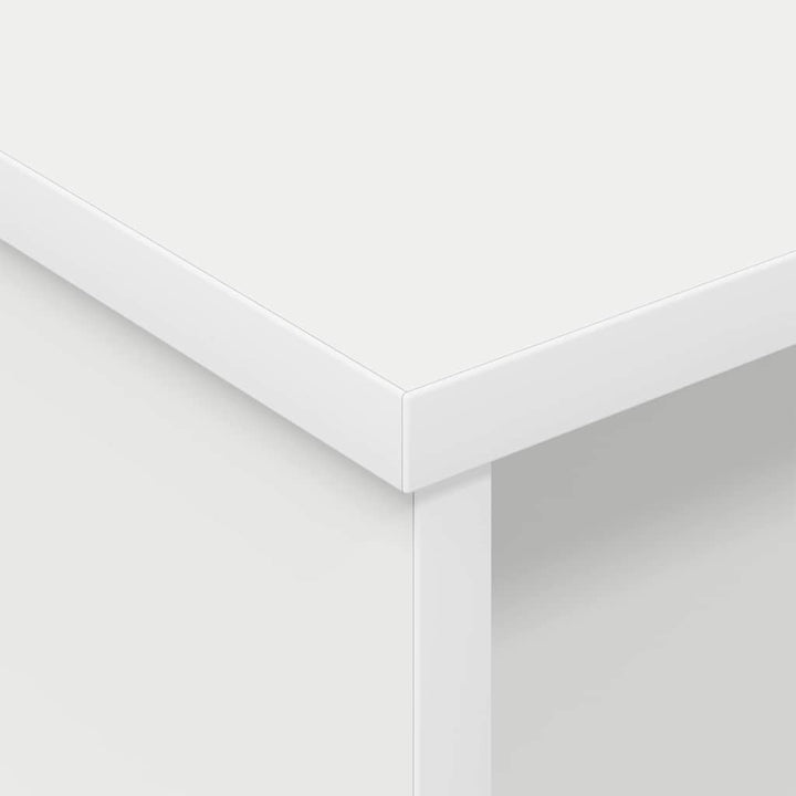 Sengebord 2 stk. Hvid 40 x 31 x 15 cm Konstrueret træ