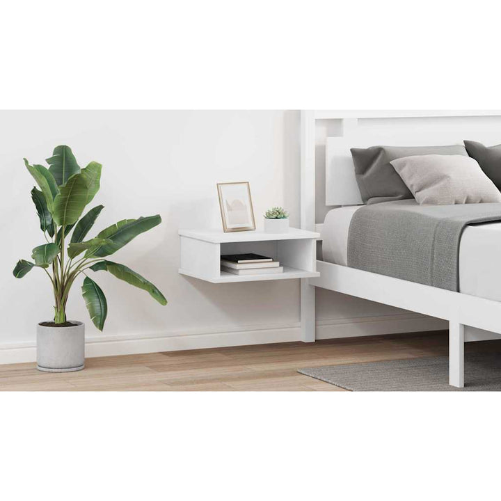Sengebord 2 pcs Hvid 40 x 31 x 15 cm Konstrueret træ