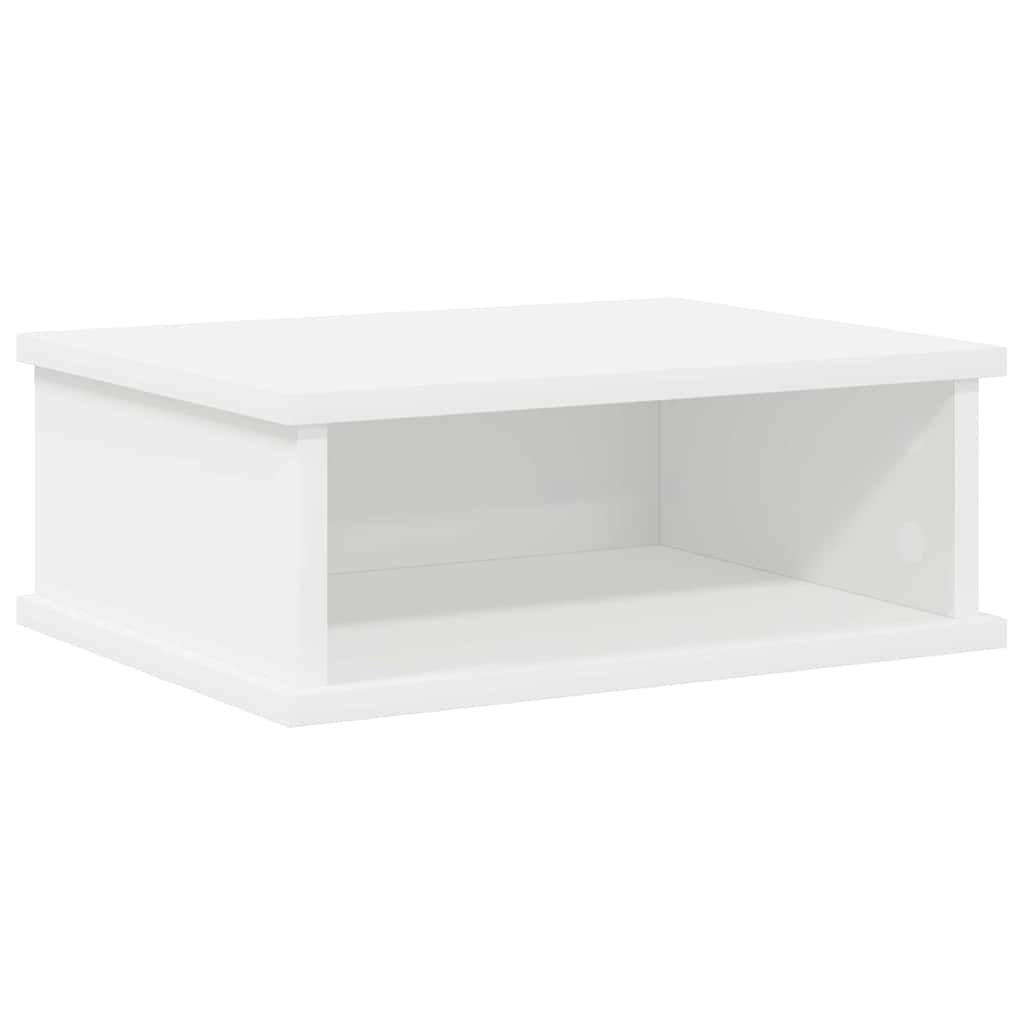 Sengebord 2 stk. Hvid 40 x 31 x 15 cm Konstrueret træ