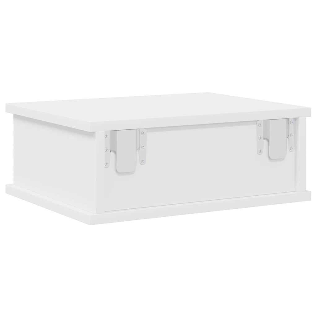 Sengebord 2 pcs Hvid 40 x 31 x 15 cm Konstrueret træ