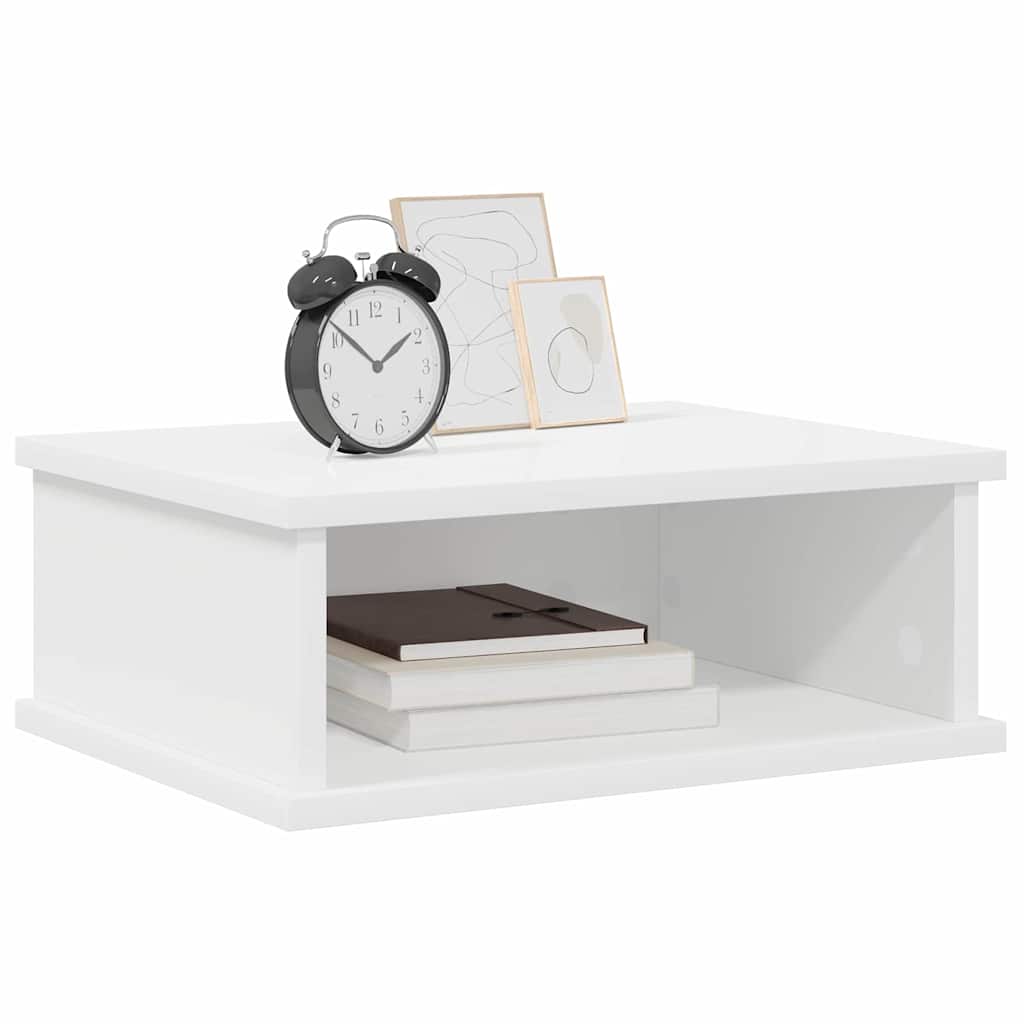 Sengebord 2 stk. Hvid 40 x 31 x 15 cm Konstrueret træ