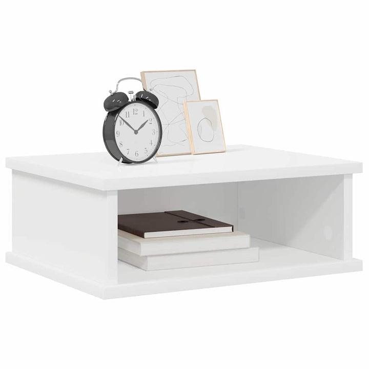 Sengebord 2 stk. Hvid 40 x 31 x 15 cm Konstrueret træ