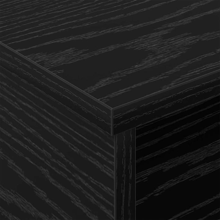 Sengebord 2 stk. Sort eg 40 x 31 x 15 cm Konstrueret træ