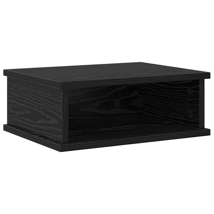 Sengebord 2 stk. Sort eg 40 x 31 x 15 cm Konstrueret træ