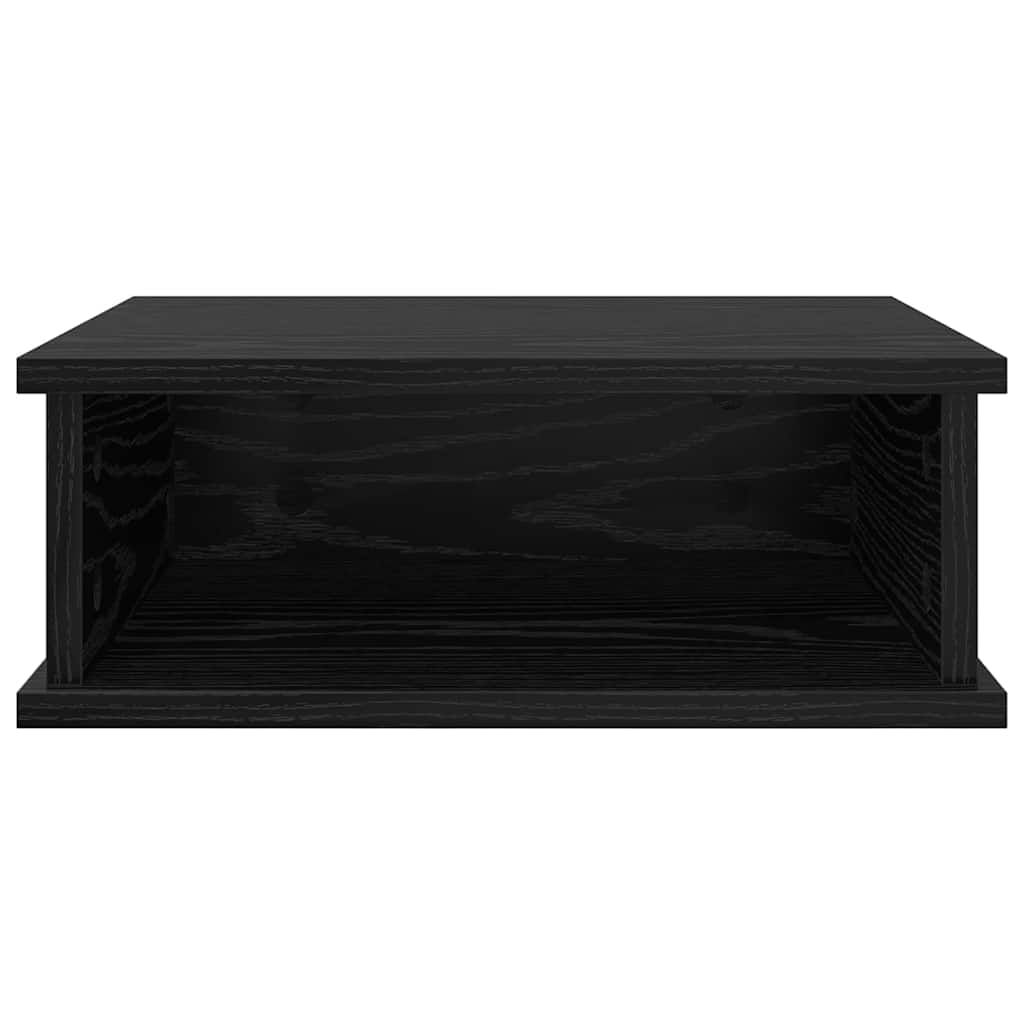 Sengebord 2 stk. Sort eg 40 x 31 x 15 cm Konstrueret træ