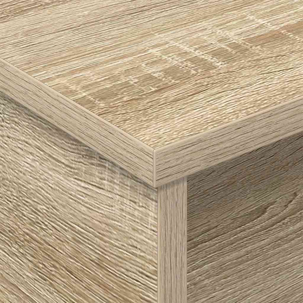 Sengebord 2 stk. Sonoma eg 40 x 31 x 15 cm Konstrueret træ