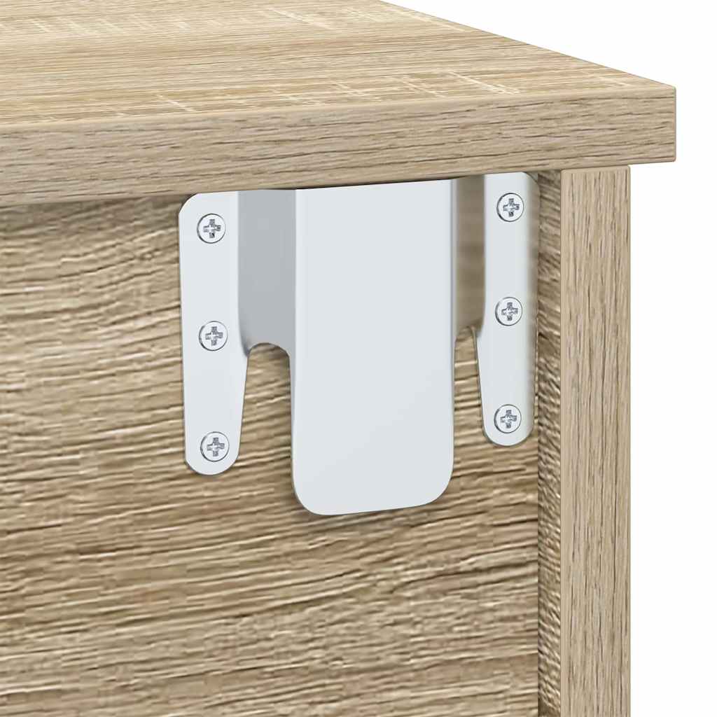 Sengebord 2 stk. Sonoma eg 40 x 31 x 15 cm Konstrueret træ