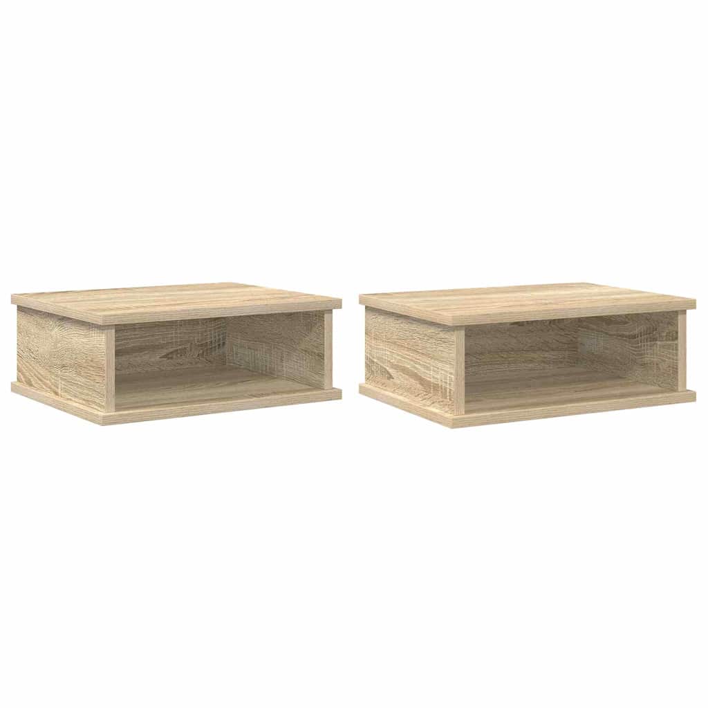 Sengebord 2 stk. Sonoma eg 40 x 31 x 15 cm Konstrueret træ