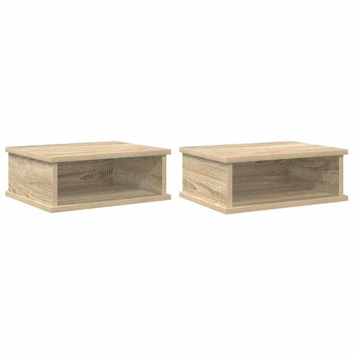 Sengebord 2 stk. Sonoma eg 40 x 31 x 15 cm Konstrueret træ
