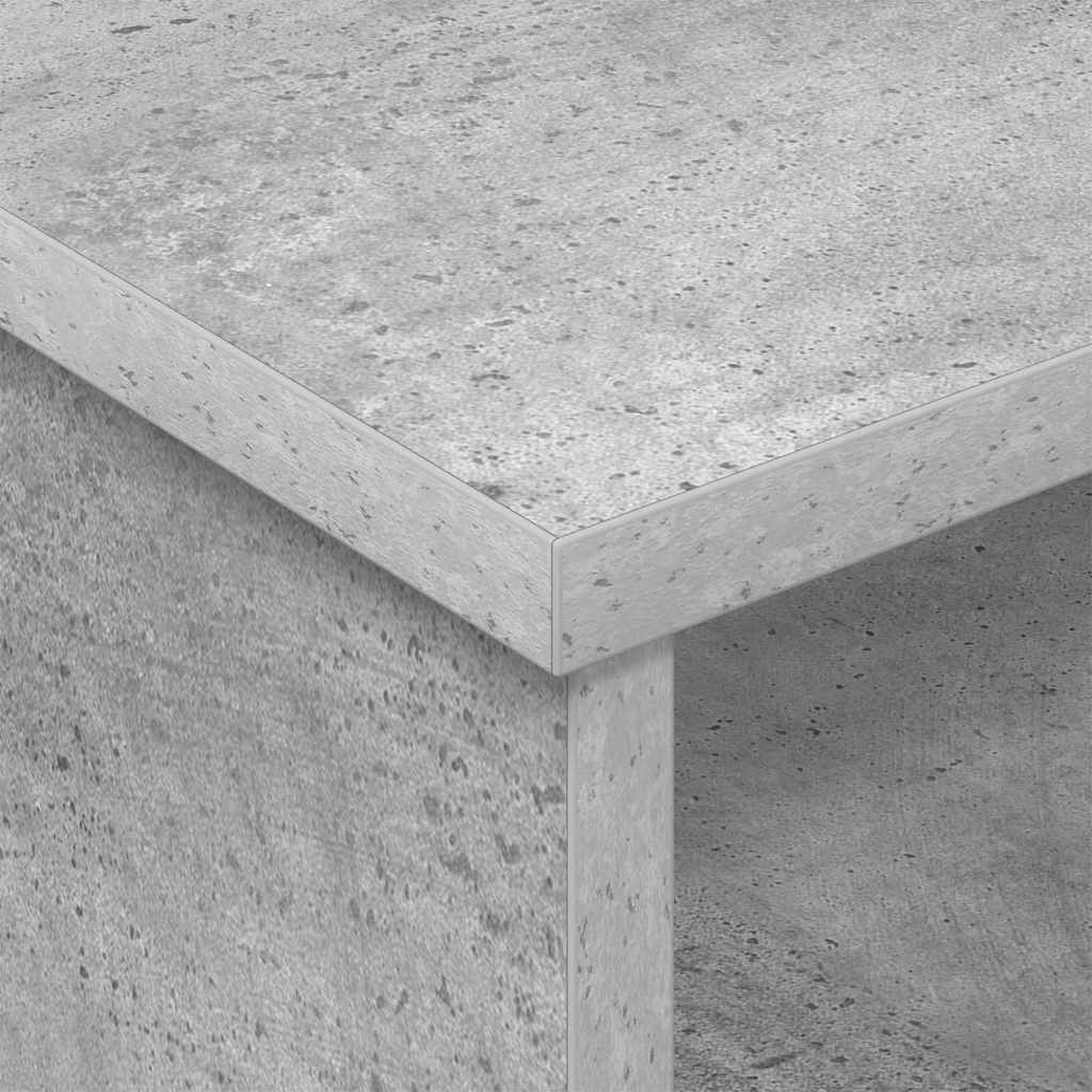 Sengebord 2 pcs Beton Grå 40 x 31 x 15 cm Konstrueret træ