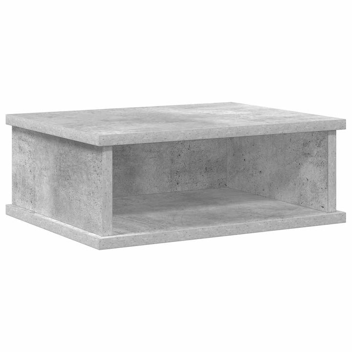 Sengebord 2 pcs Beton Grå 40 x 31 x 15 cm Konstrueret træ