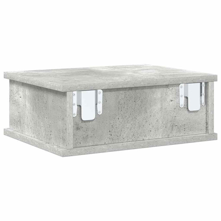 Sengebord 2 stk. Beton Grå 40 x 31 x 15 cm Konstrueret træ