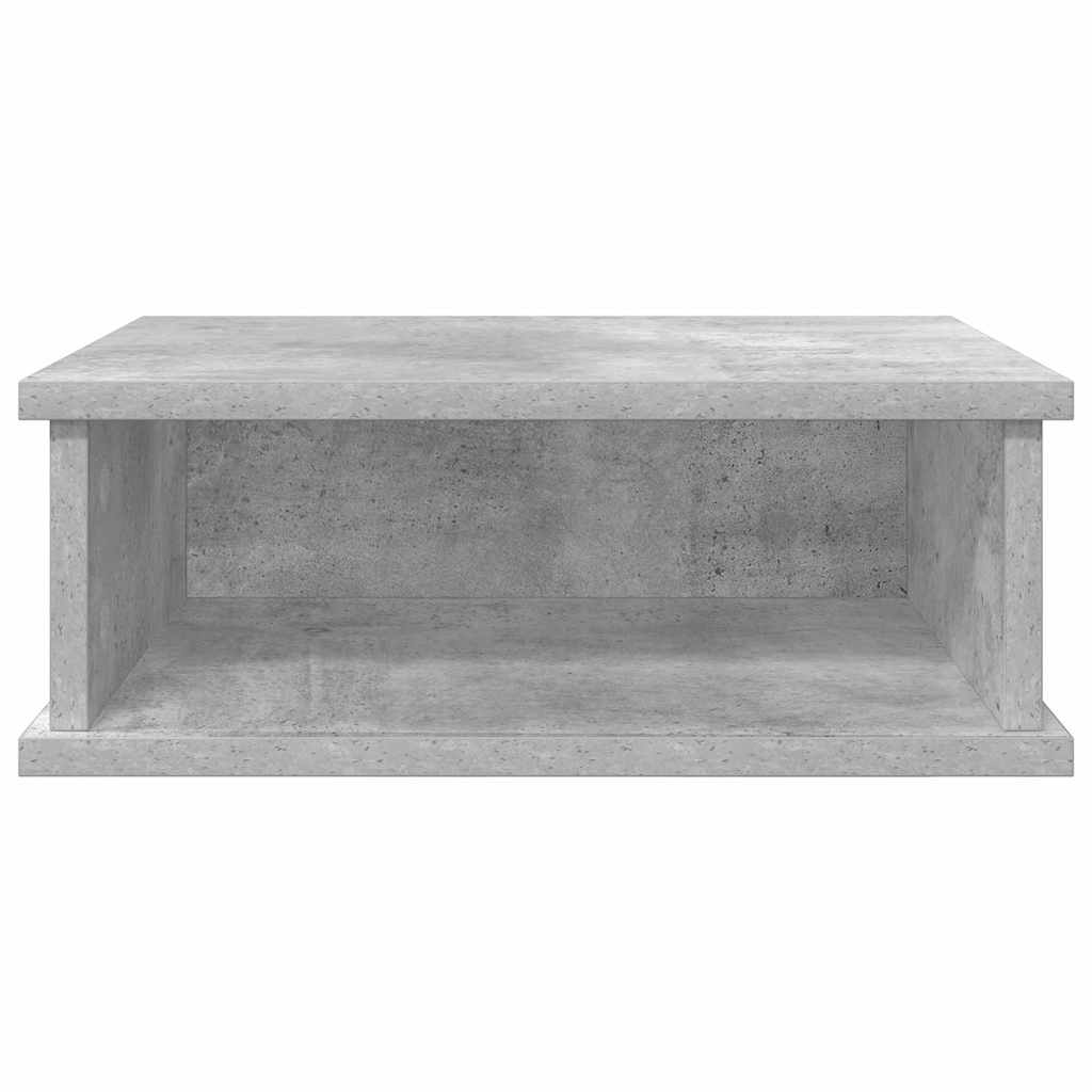 Sengebord 2 pcs Beton Grå 40 x 31 x 15 cm Konstrueret træ
