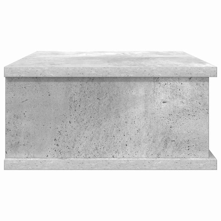 Sengebord 2 pcs Beton Grå 40 x 31 x 15 cm Konstrueret træ
