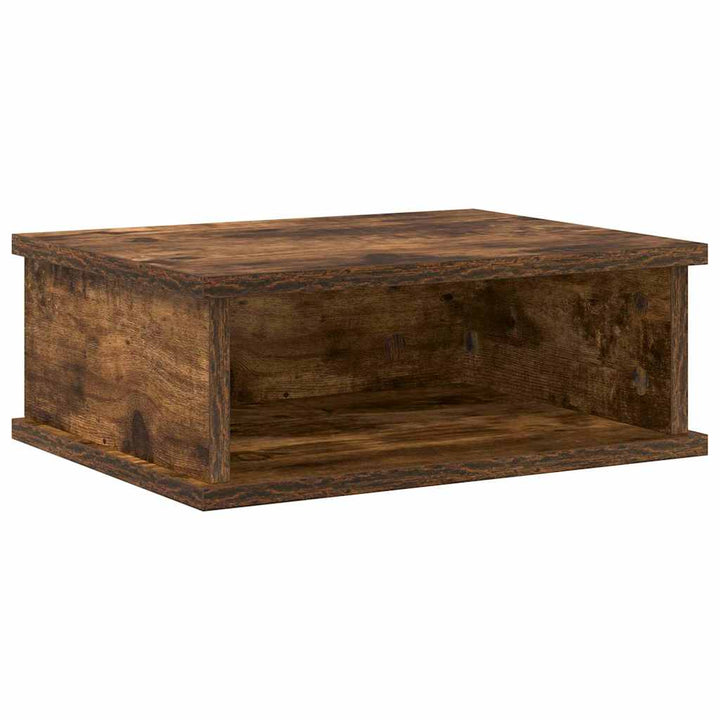 Sengebord 2 stk. Røget eg 40 x 31 x 15 cm Konstrueret træ