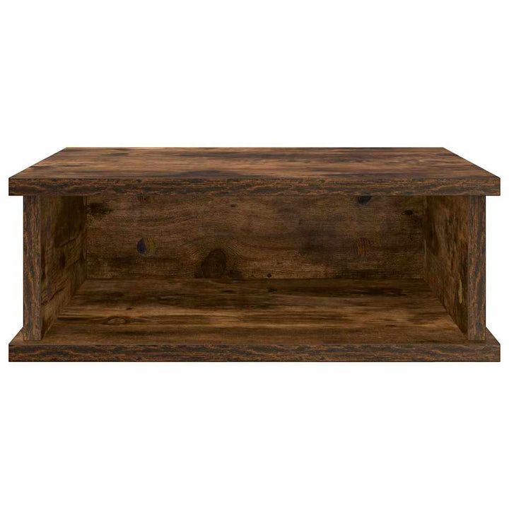Sengebord 2 stk. Røget eg 40 x 31 x 15 cm Konstrueret træ